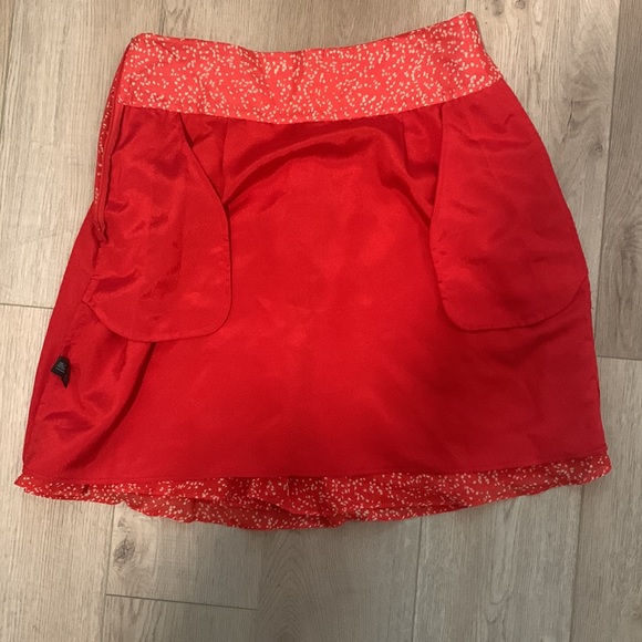 Club Monaco - red summer skirt Size 8 - Picture 5 of 5